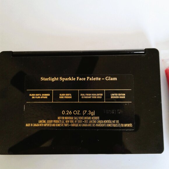 Lancome- sparkle face palette-glam and juicy tube. - Picture 6 of 7